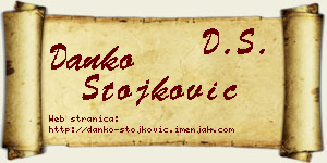 Danko Stojković vizit kartica